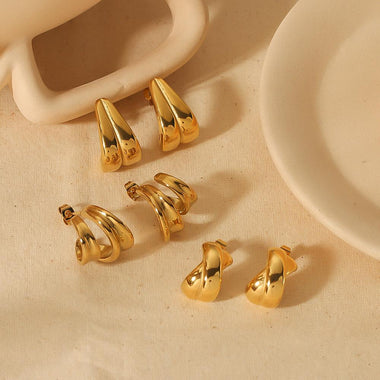 Earrings double big