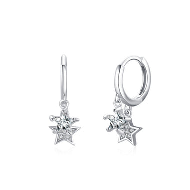 Earring hoop stars