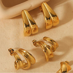 Earrings double big