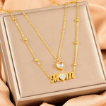 Necklace Double Mom