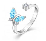 Ring Butterfly colored AB