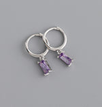 Earring classy purple