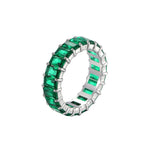 Ring zircon green