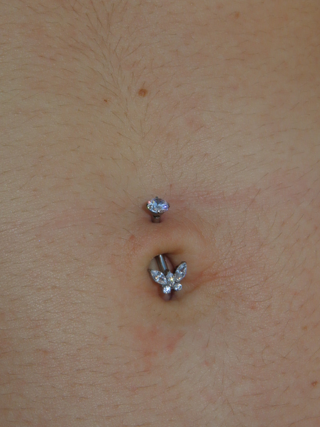 Belly piercing mini butterfly