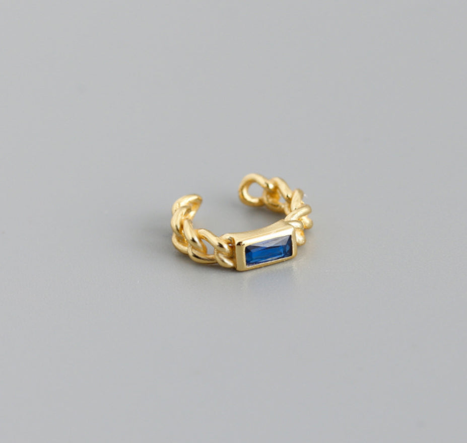Ear cuff blue