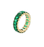 Ring zircon green