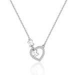 Necklace Mom heart