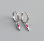 Earring hook pink