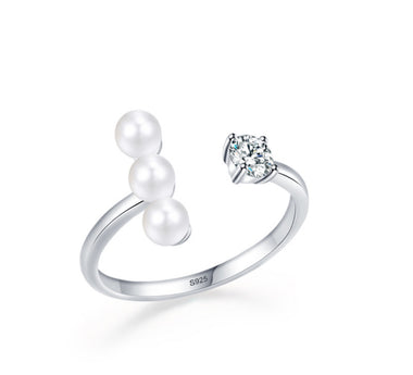 Ring triple pearl