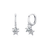Earring hoop stars