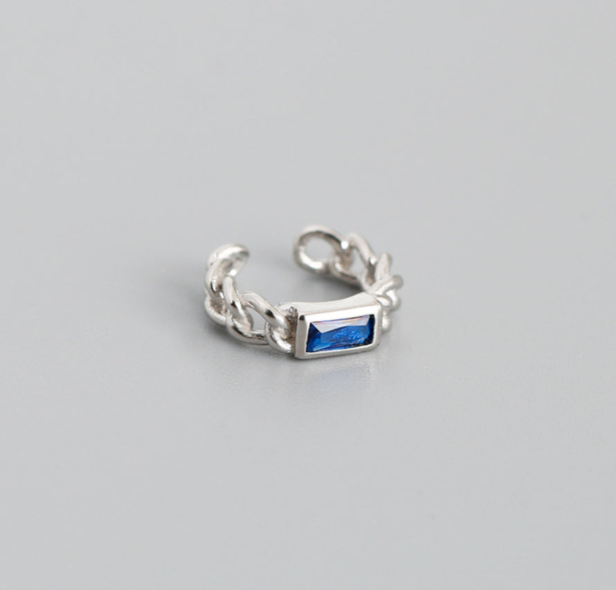 Ear cuff blue