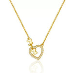 Necklace Mom heart