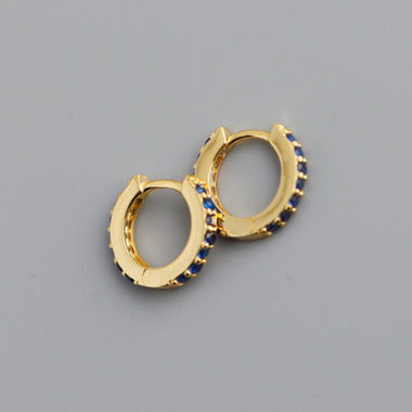 Earring line blue gold