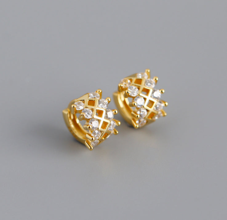 Earring double gold