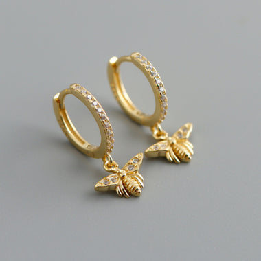 Earring bee gold