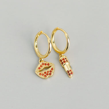 Earring kiss gold