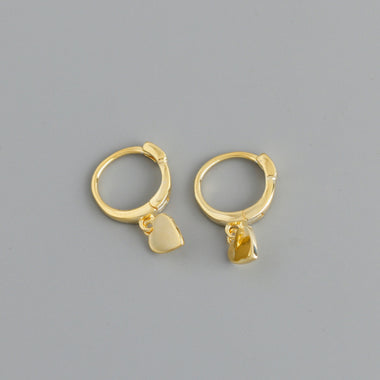 Earring mini heart gold