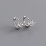 Earring love circle silver