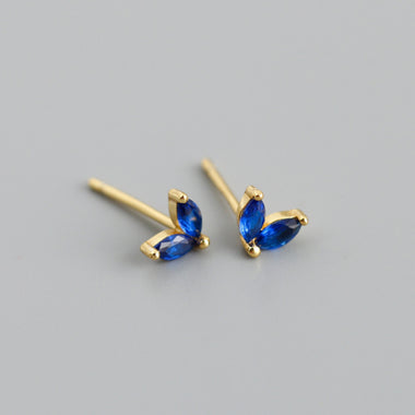 Earring mermade blue gold