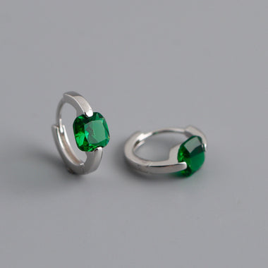 Earring hoop green