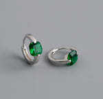 Earring hoop green