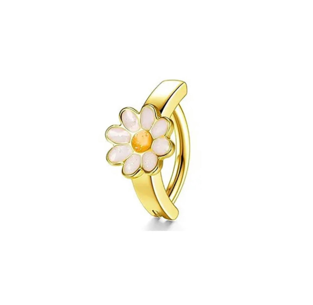 Belly piercing flower gold