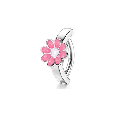 Belly piercing flower pink