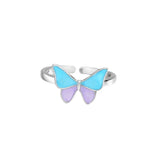 Ring Butterfly blue AB