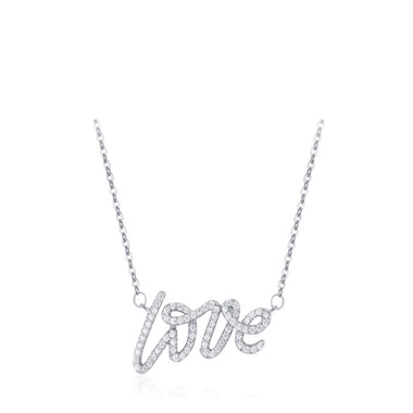 Necklace Love italics