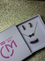 Set purple zircon