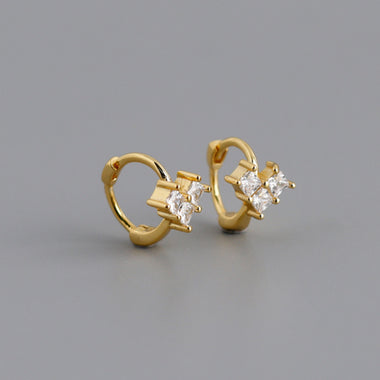 Earring love circle gold