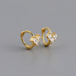 Earring love circle gold