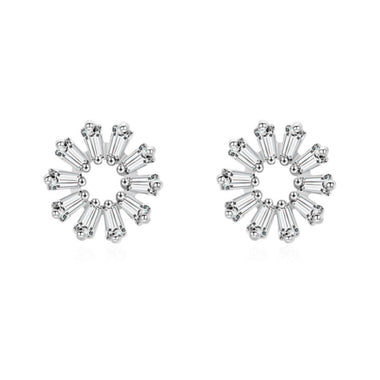 Earring circle zircon