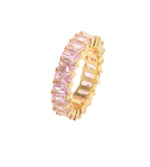 Ring Zircon pink and gold