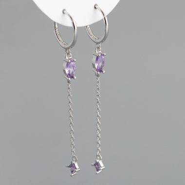 Earring miss purple