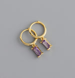 Earring classy purple