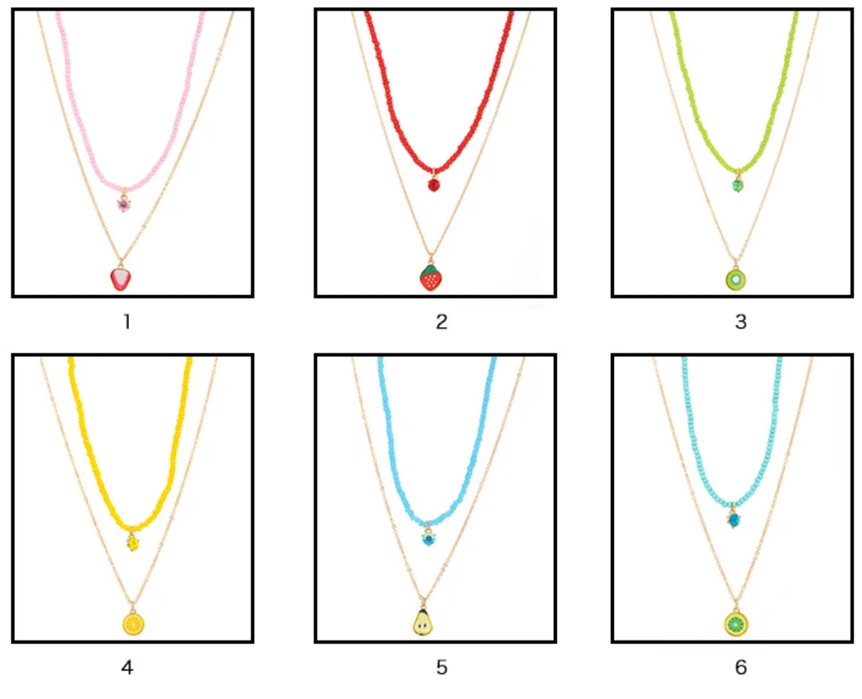 Necklace Color fruit