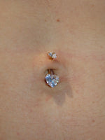 Belly piercing heart