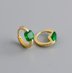 Earring hoop green