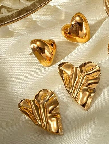 Earrings viky big heart