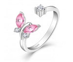 Ring Butterfly colored AB